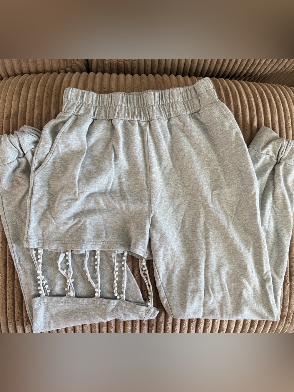 Akira Pearl Cutout Joggers